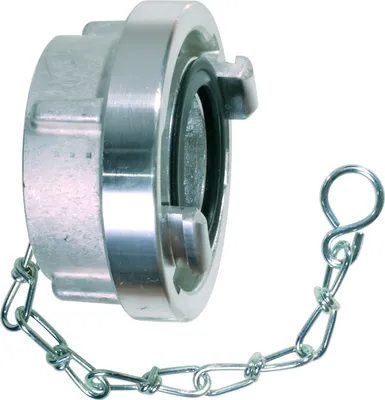 Produktbild von Blindkupplung "STORZ" ; Größe 52-C KA 66mm AL mit Kette