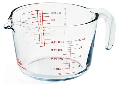 Immagine prodotto di O Cuisine Caraffa Graduata in Vetro Temperato 1 L