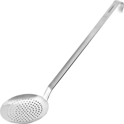 Image de FMprofessional Cuillère à décanter 50 cm, ustensile de cuisine en acier inoxydable, écumoire durable & élégante (couleur : argent) Quantité : 1 pièce