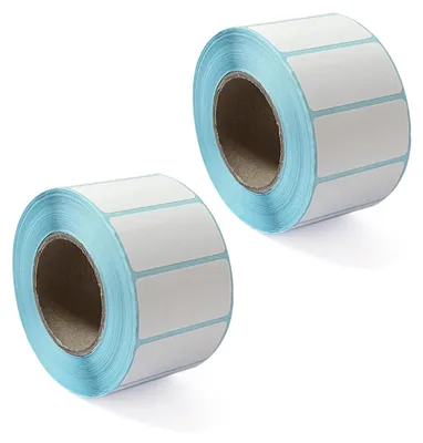 Productafbeelding van 2 Stuks Zelfklevende Etikettenpapier, Wit, 40 x 20 mm