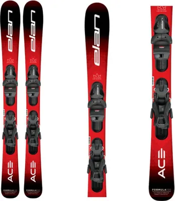 Obrázok produktu pre Detské lyže ELAN Formula Red Quick Shift + EL 4,5 GW čierne 100 cm, 110 až 120 cm