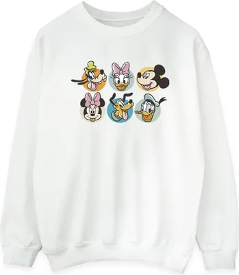 Produktbild von Disney - "Mickey Mouse and Friends" Sweatshirt für Damen BI29062 (XL) (Weiß)