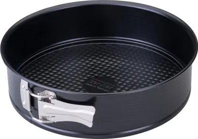Image de Zenker Perfect Black Moule à charnière avec fond plat Ø 24 cm Moule de haute qualité pour des gâteaux et des tartes parfaits