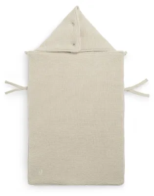 Produktbild von Jollein Fußsack Basic Knit Nougat - Für Babyschale Kinderautositz Gruppe 0+ und