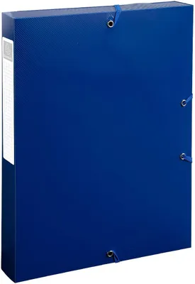 Immagine prodotto di Exacompta 59142E, Cartellina standard, A4, Blu navy, 4 cm, Elastico, 250 mm