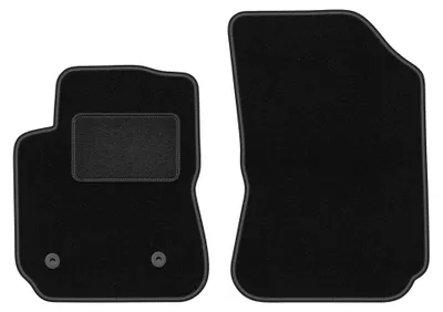 Image de Tapis avant en moquette pour Citroen C4 Cactus 2014-2018 (crossover) – 2 pièces, noirs, sur mesure – Wielganizator LUX