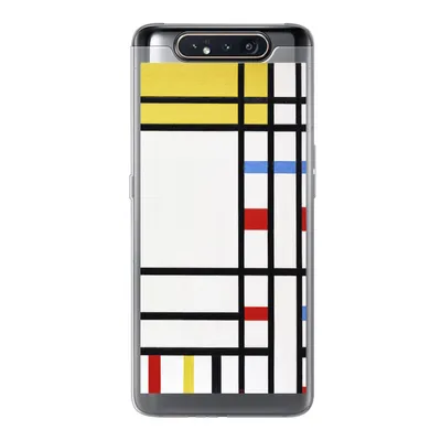 Produktbild von MuchoWow® Handyhülle Schutzhülle Hülle für Samsung Galaxy A80 Place De La Concorde - Piet Mondrian Silikon Softcase Handy Hülle - Schutzdeckel