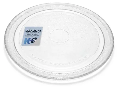 Mikrowellen-Drehteller 27,2 cm, verstärktes Glas, universell