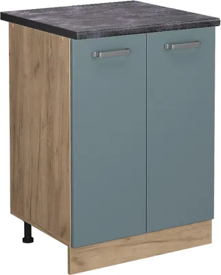 Produktbild von Küchenunterschrank Vicco R-Line Blau-Grau 60 cm , AP Anthrazit, Model 46057
