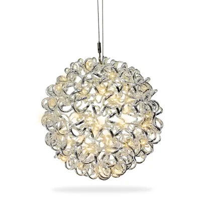 Produktbild von Aluminium-Drahtkugelkugel 30 cm mit 80 LED warmweiß Timer-Funktion stilvolle Beleuchtung