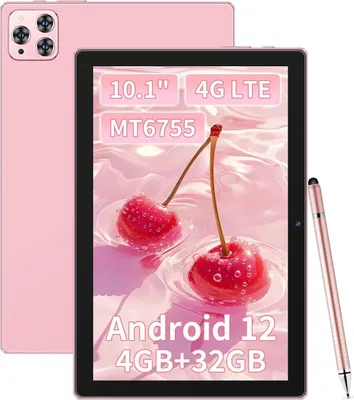 Produktbild von LONGEVINCE 10.1" Android 12 Tablet, 4G LTE Dual-SIM, 4GB RAM 32GB ROM, Octa-Core MT6755, 13MP Rückkamera + 5MP Frontkamera, 6000mAh Akku,5-Punkt-Touch