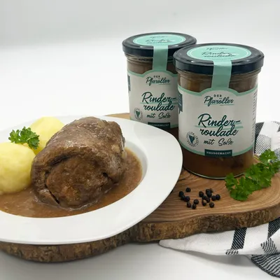 Produktbild von Rinderroulade im Glas - 2x 400gr. | hausgemacht & herzhaft | DER PFARÖLLER