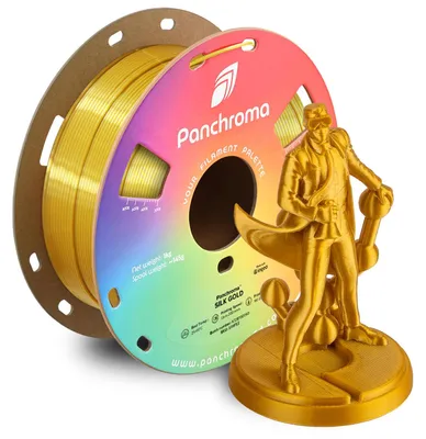 Zdjęcie produktu dla PLA Silk, filament 1,75 mm, kolor złoty, 1 kg