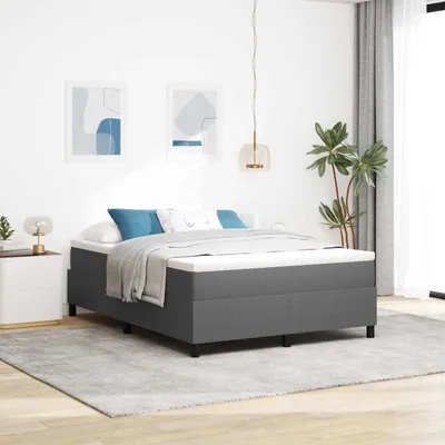 Produktbild von vidaXL Plattformbettgestell Hellgrau 140 x 190 cm Cordstoff