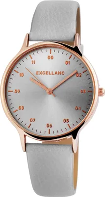 Produktbild von Excellanc Damen Armbanduhr Analog Quarz mit Kunstlederarmband & Dornschließe