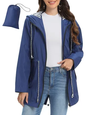 Produktbild von Omgoods – Damenregenjacke, leicht und wasserdicht