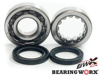 Immagine prodotto di CUSCINETTI PER ALBERO MOTORE CON SIGILLI, compatibili con Honda CRF 450R dal 2006 al 2016 (marca NTN), produzione giapponese