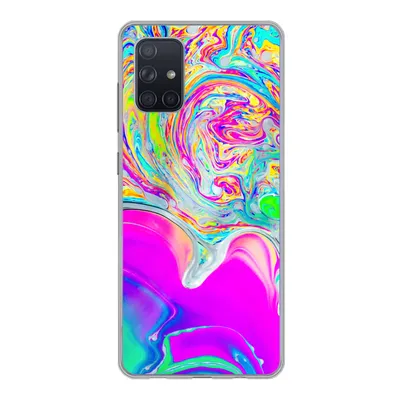 Produktbild von MuchoWow® Handyhülle Schutzhülle Hülle für Samsung Galaxy A51 Kunst - Farben - Psychedelisch Silikon Softcase Handy Hülle - Schutzabdeckung