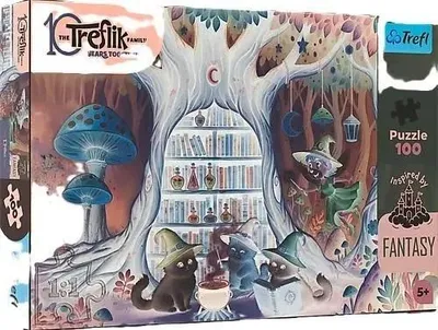 Zdjęcie produktu dla Puzzle 100 Czarodziejskie kociaki TREFL