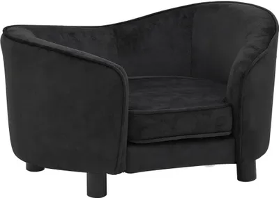 Produktbild von Hundesofa Schwarz 69x49x40 cm Plüsch