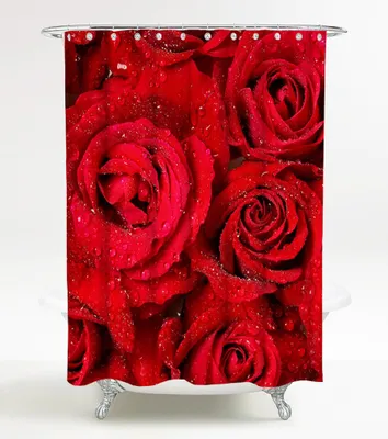 Produktbild von SANILO® Duschvorhang Rosen 180 x 200 cm