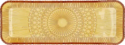Produktbild von Bitz Kusintha Servierplatte rechteckig amber 38 x 14cm