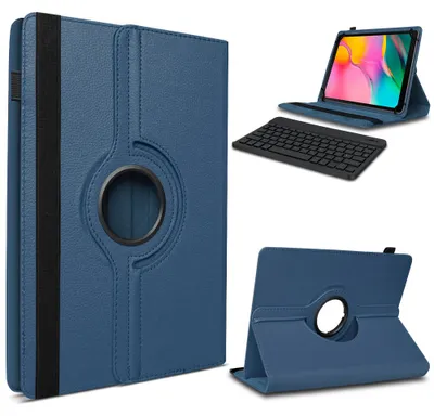 Produktbild von Hülle Tastatur Tasche für Samsung Galaxy Tab S11 S10 S9 FE Schutzhülle DrehbarFarbe 360 Uni:Blau