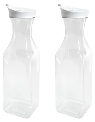 Immagine prodotto di 2 pezzi di bottiglie per alimenti da 1,5 litri con coperchio