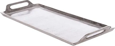 dekorative Schale - 1 Stück - Aluminium - 47 x 21 cm