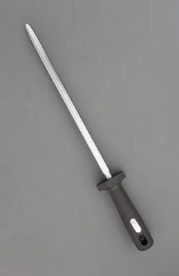 Wetzstahl 30 cm, verchromt, mit Kunststoffgriff