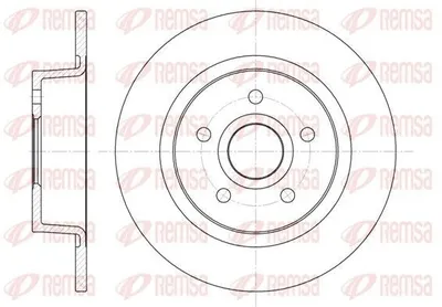 Produktbild von 2x REMSA Bremsscheibe 6863.00 hinten für FORD TRANSIT CONNECT (P65_ P70_ P80_)