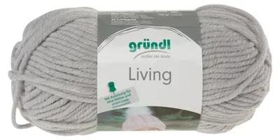 Produktbild von gründl Wolle Living 110m 100g Strickgarn Häkeln Stricken Handarbeit Basteln