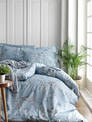 Produktbild von L'Essentiel Linge de Maison, Chicory - Blue, Ranforce Single XXL Bettbezug-Set (DE), Blau, 155 x 220 cm