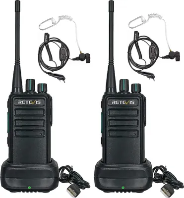 Produktbild von Retevis RB629 Funkgeräte mit Headset, PMR446 walkie talkie mit Drahtloser Klonfunktion, Notfallalarm, VOX, 1100mAh, für Schulen Sicherheit Camping