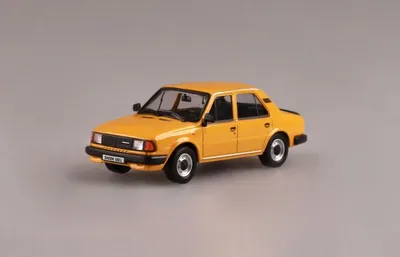 Image de Škoda 120 L (1984) - Jaune, collection "Automne", ABREX, échelle 1:43