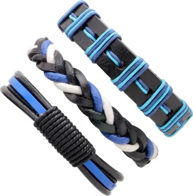 Produktbild von Herrenarmbänder OR-34419 - Schwarz / Blau kaufen KP34419