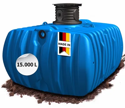 Productafbeelding van 4rain FLAT L vlaktank 15000 L incl. schachtverlenging, AI-gegenereerde afbeelding