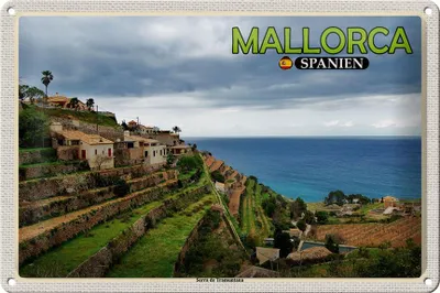 Produktbild von Blechschild Reise 30x20cm Mallorca Spanien Serra de Tramuntana