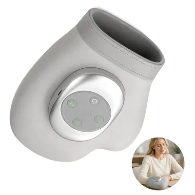 Produktbild von Elektrischer Handmassager mit Heiz- und Luftdruckfunktion – Tiefenmassage für Finger & Hand, 3 Modi, 3 Intensitäten, lindert Handgelenks