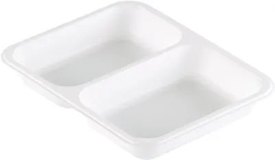 Produktbild von 216x DUNIFORM PP-Schale Caterline 227 x 178 x 32 mm Weiß 2-Teilung