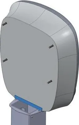 Produktbild von Charge Amps Aura Dual Pole Mount - 60 mm Aura Stainless steel IP44