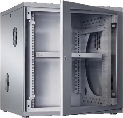 Productafbeelding van Rittal 7507100 FlatBox Rittal DK 6HE BxT 600x600mm grau 19" Profilschienen