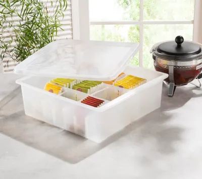 Produktbild von RUCO Sortierbox mit Deckel/ Christbaumkugelbox/Aufbewahrungsbox mit Einteilung/16 Fächer/Ordnungsbox