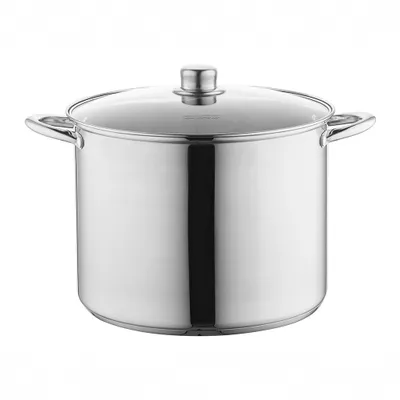 Produktbild von FLORINA CARO Edelstahl Topf mit Deckel / Kochtopf / Suppentopf 12,5 l