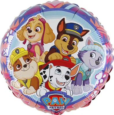 Produktbild von Paw Patrol Folienballon rund rosa 46 cm