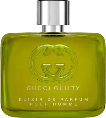 Obrázek produktu pro Gucci Guilty Elixir de Parfum, Pánské, 60 ml, Muškátový oříšek, Pomerančový květ, Spice, Kosatec, Pomerančový květ, Vonokvětka, Jantar, Benzoin, Pačuli, Vanilka, Sprej