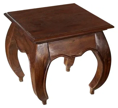 Immagine prodotto di MASSIVMOEBEL24 | comodino in legno di Acacia 45x45x42 nougat laccato OPIUM #266