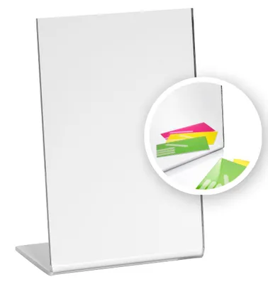Produktbild von Tischspiegel 100x150mm aus verspiegeltem Acrylglas – Tischaufsteller Spiegel