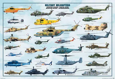 Immagine prodotto di Educazione - Istruzione Elicotteri militari Elicottero Poster di dimensioni 98x68 cm