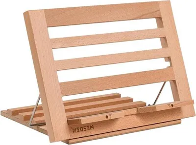 Produktbild von Famanu Holz Kochbuchständer - handsfreies Lesen - verstellbar